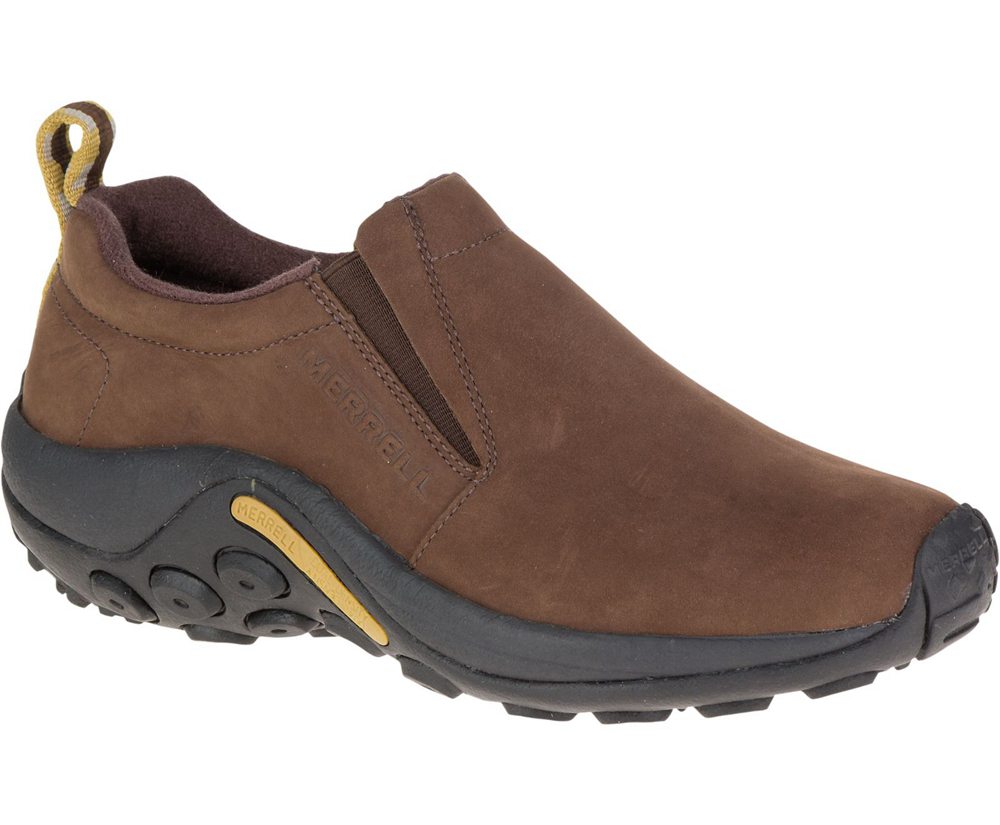 Merrell Slip Ons Brown - Jungle Moc Nubuck - Womens 69DJBKMXI